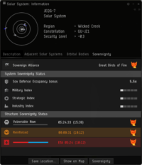 EVE Online - Carnyx Release - Sovereignty System UI Design Element - Show Info