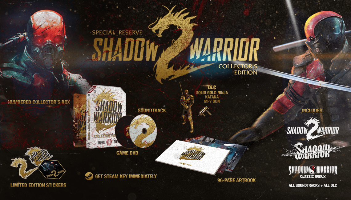 Shadow Warrior 2 Special Reserve Collector's Edition Includes All the Wang  and All the Goodies 👾 COSMOCOVER - The best PR agency for video games in  Europe!