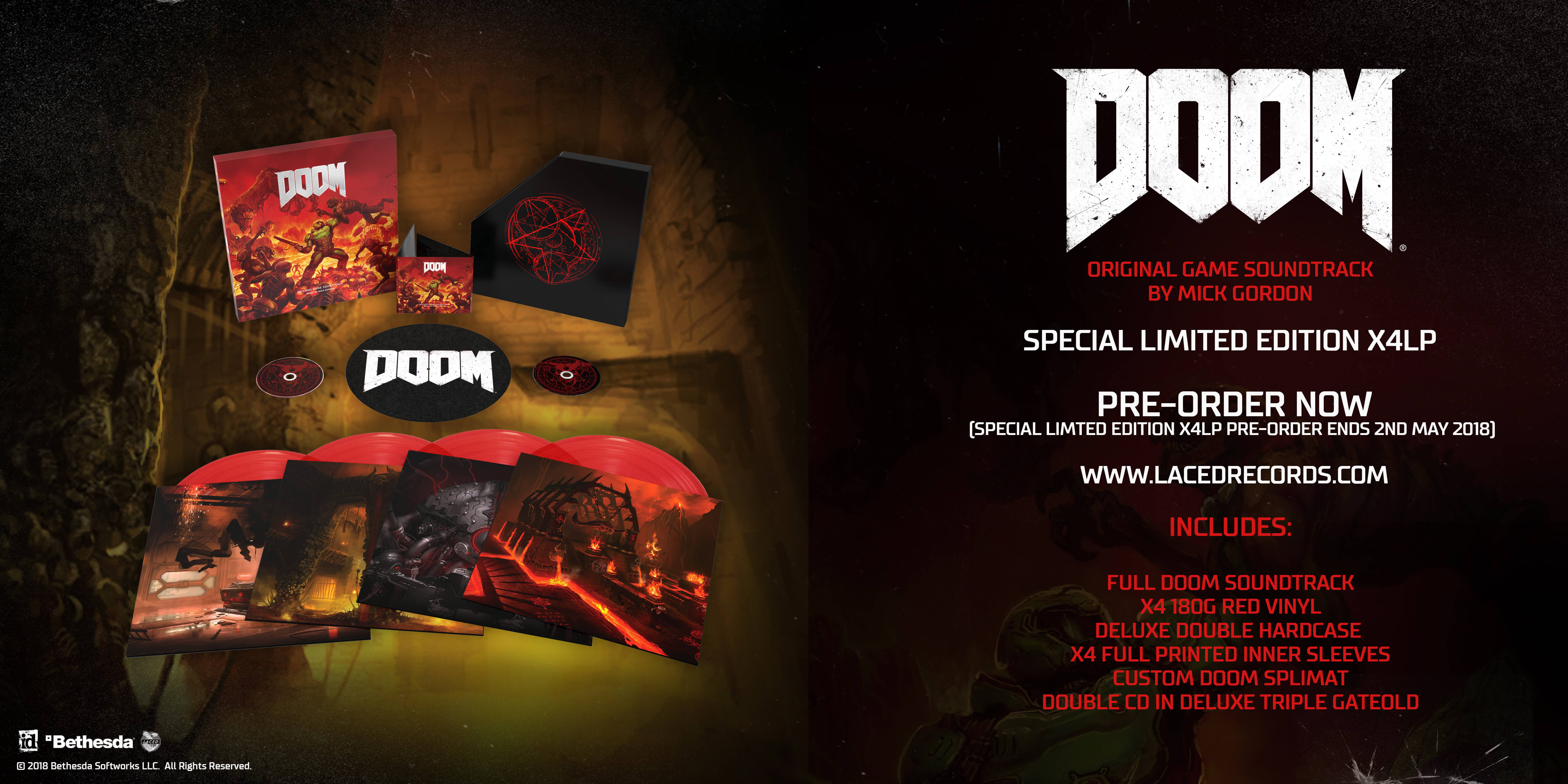 Deqenereret Kondensere pessimist DOOM® (Original Game Soundtrack) rips and tears its way onto Vinyl and CD  in Summer 2018 👾 COSMOCOVER - The best PR agency for video games in Europe!
