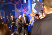 20190614_HE Carl Gustav XVI of Sweden shakes hands with Summoners War player Snooty