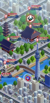 Sonic at the Olympic Games - Asakusa Map