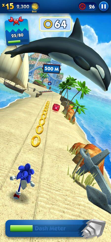 Sonic Dash ultrapassa 500 milhões de downloads em todo mundo - tudoep