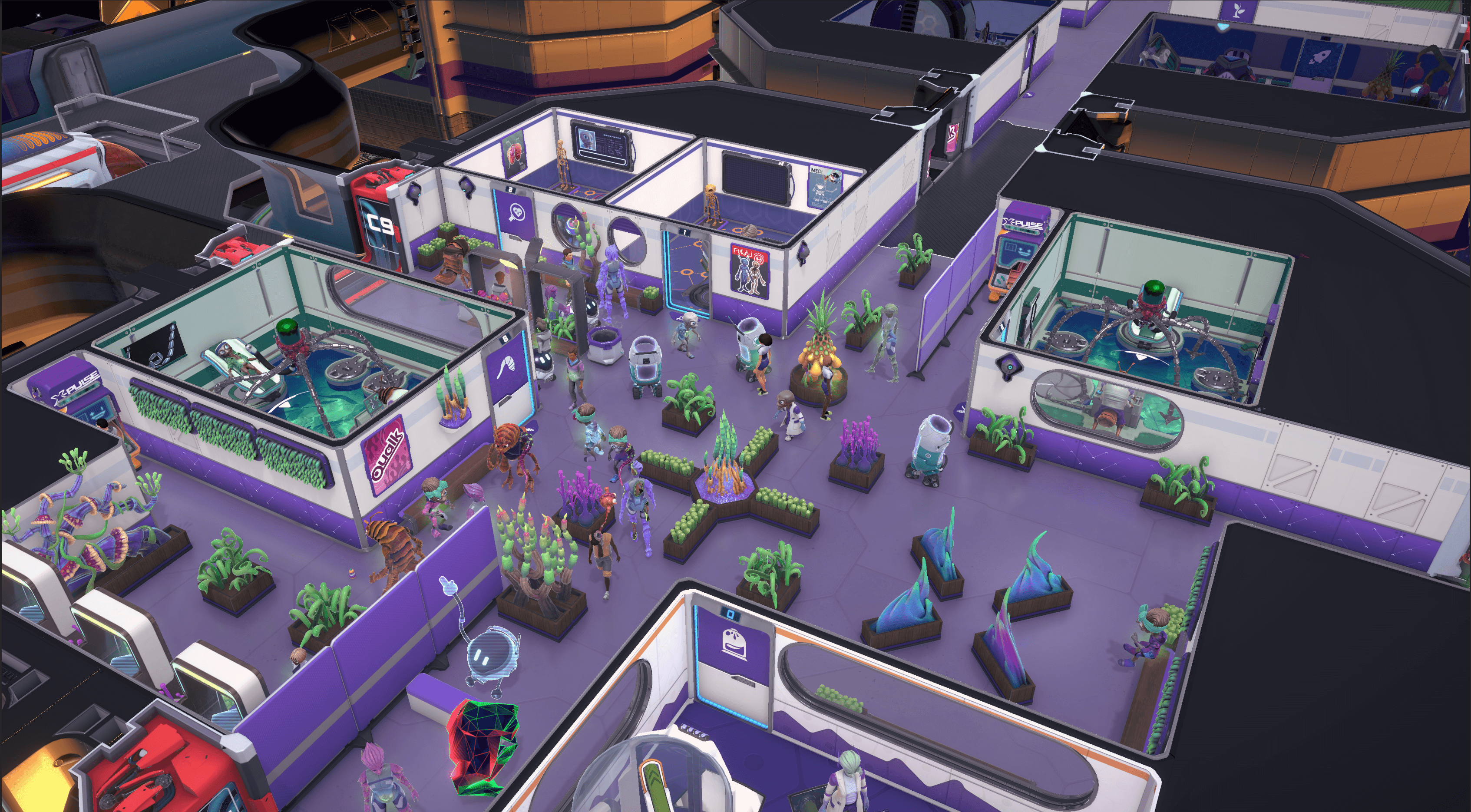 New Steam management sim Galacticare takes Two Point Hospital to space