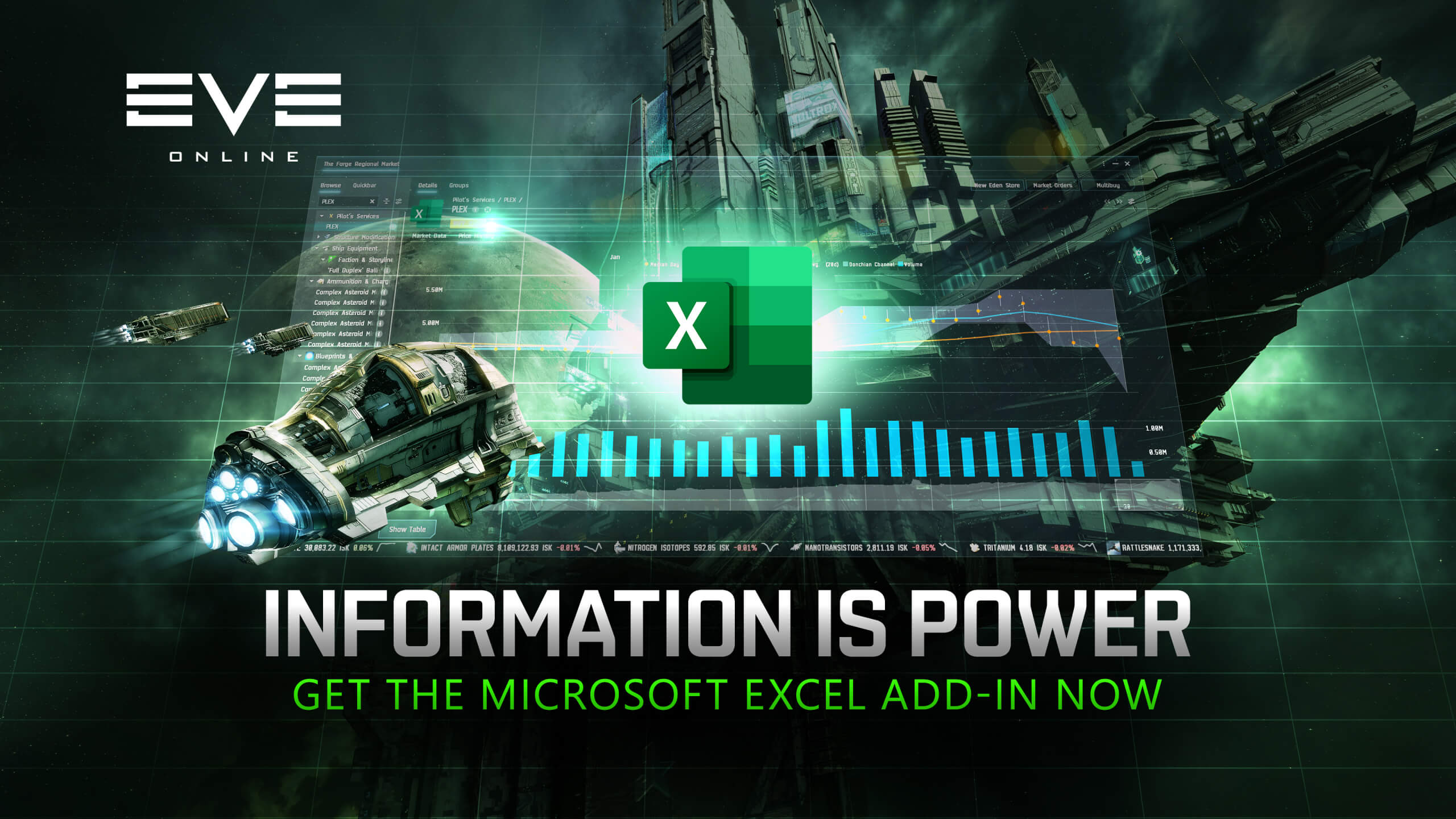 CCP Games launches Microsoft Excel add-in for EVE Online, transforming  gameplay with enhanced data analysis and visualization 👾 COSMOCOVER - The  best PR agency for video games in Europe!